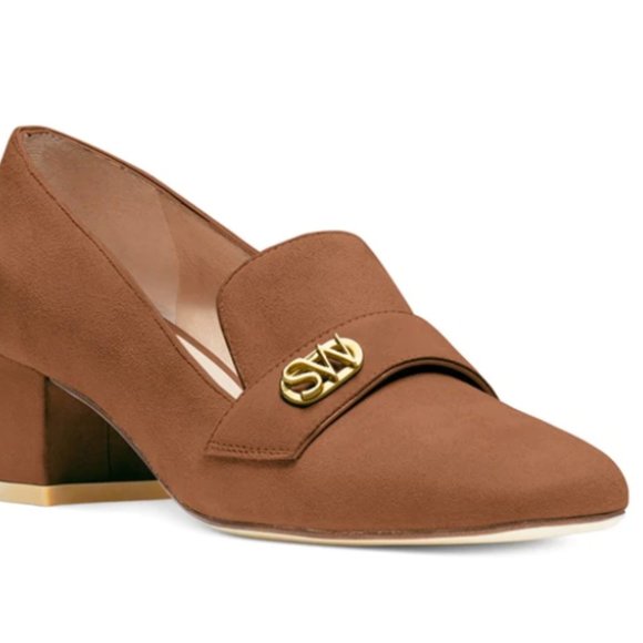Stuart Weitzman Riela Loafer Pumps in Tan Color - Picture 2 of 14